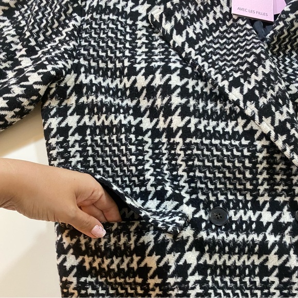 Avec Les Filles Houndstooth Peacoat - Picture 9 of 14